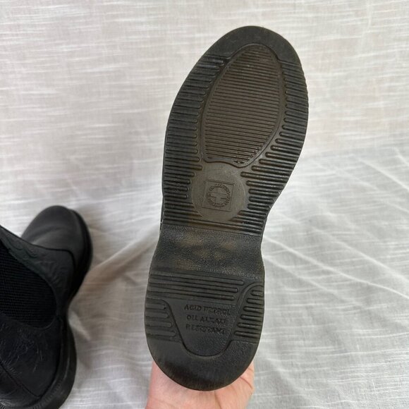 Dr. Martens Black Embossed Ankle Boots - Picture 8 of 8